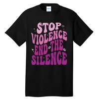 Stop Violence End the Silence Stop Domestic Violence Tall T-Shirt