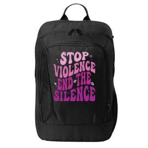 Stop Violence End the Silence Stop Domestic Violence City Backpack