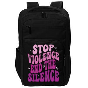 Stop Violence End the Silence Stop Domestic Violence Impact Tech Backpack