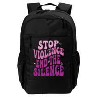 Stop Violence End the Silence Stop Domestic Violence Daily Commute Backpack