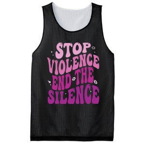 Stop Violence End the Silence Stop Domestic Violence Mesh Reversible Basketball Jersey Tank