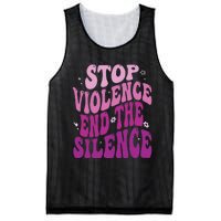 Stop Violence End the Silence Stop Domestic Violence Mesh Reversible Basketball Jersey Tank