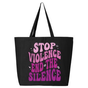 Stop Violence End the Silence Stop Domestic Violence 25L Jumbo Tote