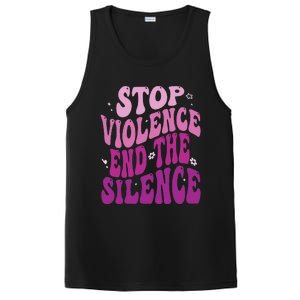 Stop Violence End the Silence Stop Domestic Violence PosiCharge Competitor Tank