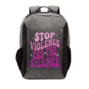 Stop Violence End the Silence Stop Domestic Violence Vector Backpack