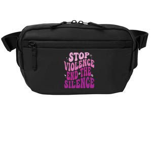 Stop Violence End the Silence Stop Domestic Violence Crossbody Pack