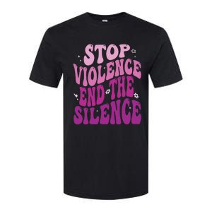 Stop Violence End the Silence Stop Domestic Violence Softstyle CVC T-Shirt