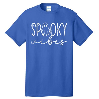 “Spooky Vibes” Eerie Halloween Design Gift Tall T-Shirt