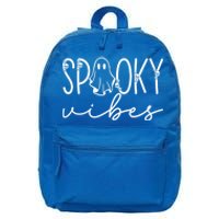 “Spooky Vibes” Eerie Halloween Design Gift 16 in Basic Backpack