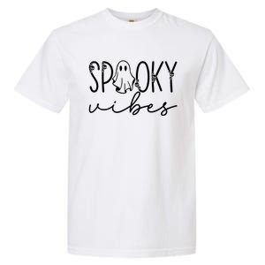 “Spooky Vibes” Eerie Halloween Design Gift Garment-Dyed Heavyweight T-Shirt