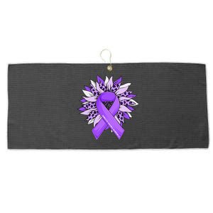 Stop Violence End The Silence Domestic Violence Awareness Large Microfiber Waffle Golf Towel