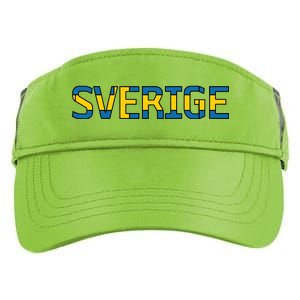 Sverige Sweden Flag Adult Drive Performance Visor