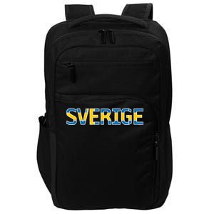 Sverige Sweden Flag Impact Tech Backpack