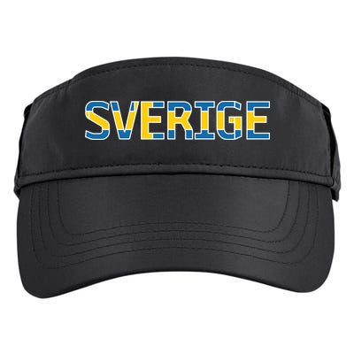 Sverige Sweden Flag Adult Drive Performance Visor