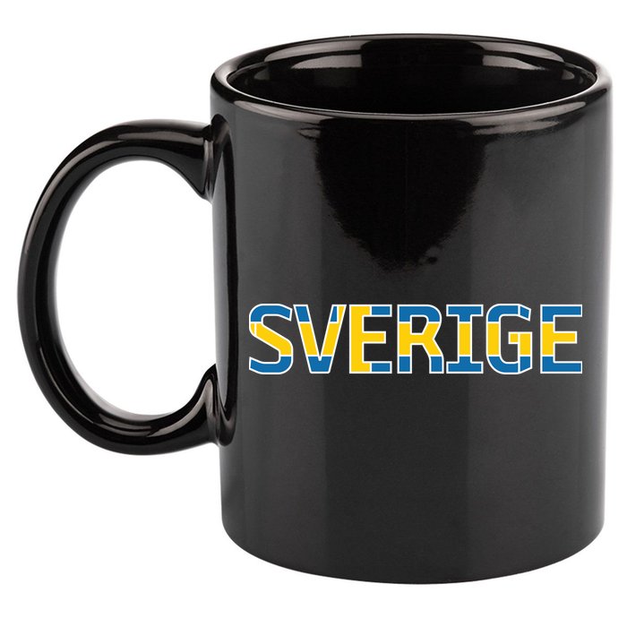 Sverige Sweden Flag 11oz C Handle Ceramic Mug