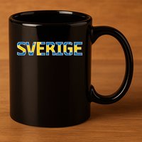 Sverige Sweden Flag 11oz C Handle Ceramic Mug