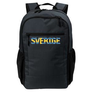 Sverige Sweden Flag Daily Commute Backpack