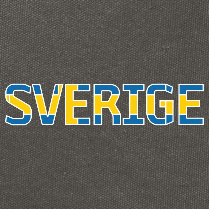 Sverige Sweden Flag Cotton Canvas Backpack