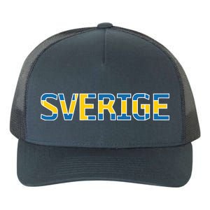 Sverige Sweden Flag Yupoong Adult 5-Panel Trucker Hat