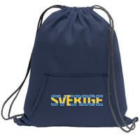 Sverige Sweden Flag Sweatshirt Cinch Pack Bag