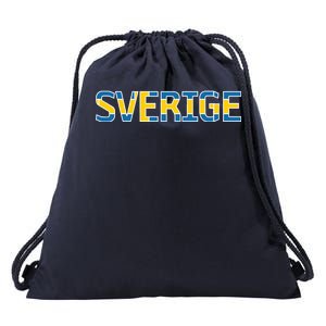 Sverige Sweden Flag Drawstring Bag