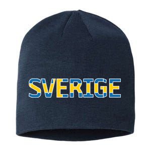 Sverige Sweden Flag Sustainable Beanie