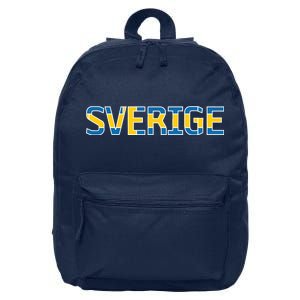 Sverige Sweden Flag 16 in Basic Backpack