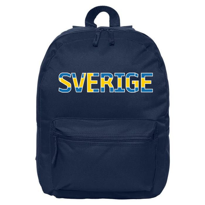 Sverige Sweden Flag 16 in Basic Backpack