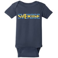 Sverige Sweden Flag Baby Bodysuit