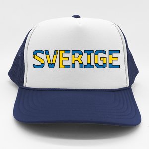 Sverige Sweden Flag Trucker Hat