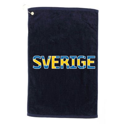 Sverige Sweden Flag Platinum Collection Golf Towel