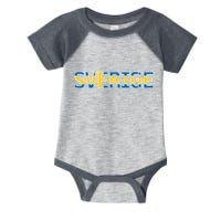 Sverige Sweden Flag Infant Baby Jersey Bodysuit