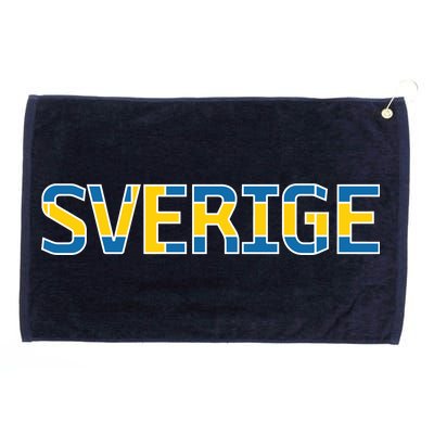 Sverige Sweden Flag Grommeted Golf Towel