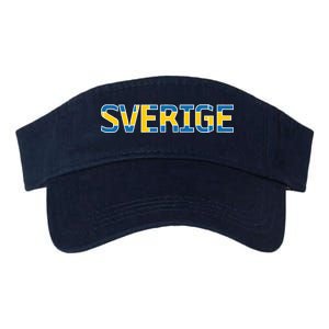 Sverige Sweden Flag Valucap Bio-Washed Visor