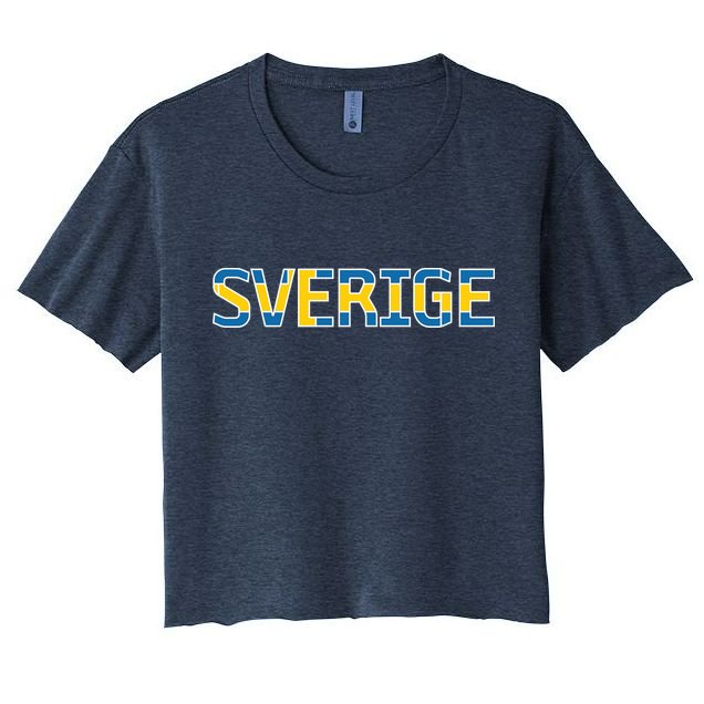Sverige Sweden Flag Crop Top