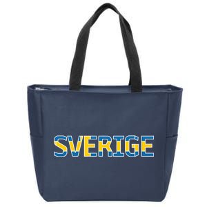 Sverige Sweden Flag Zip Tote Bag