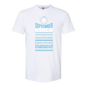 September Virgo Facts Traits Horoscope Zodiac Gift Softstyle® CVC T-Shirt