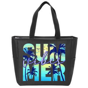 Summer Vibes Family Vacation Matching Group Zip Tote Bag