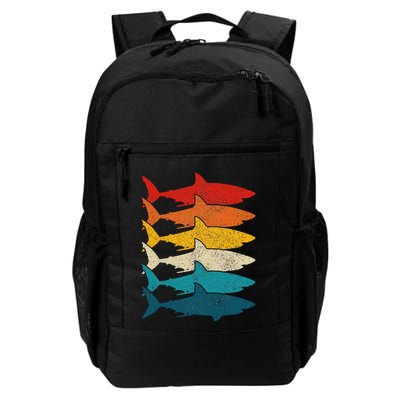 Shark Vintage Fish Fishing Great White Shark Retro Backpack
