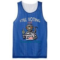 Still Voting For Convicted Felon Aliens Trump Reptilien Cool Gift Mesh Reversible Basketball Jersey Tank