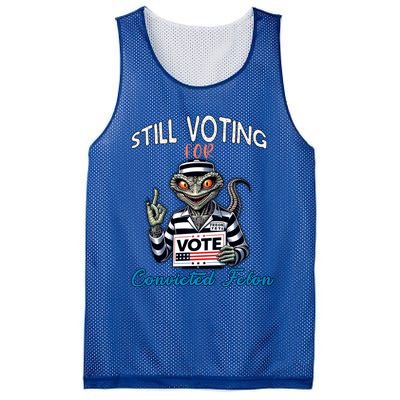 Still Voting For Convicted Felon Aliens Trump Reptilien Cool Gift Mesh Reversible Basketball Jersey Tank