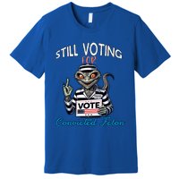 Still Voting For Convicted Felon Aliens Trump Reptilien Cool Gift Premium T-Shirt