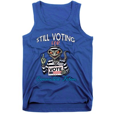 Still Voting For Convicted Felon Aliens Trump Reptilien Cool Gift Tank Top