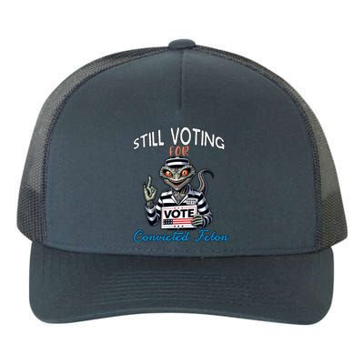 Still Voting For Convicted Felon Aliens Trump Reptilien Cool Gift Yupoong Adult 5-Panel Trucker Hat