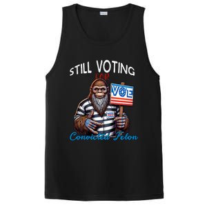 Still Voting For Convicted Felon Donald Trump Peace Bigfoot Gift PosiCharge Competitor Tank