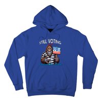 Still Voting For Convicted Felon Donald Trump Peace Bigfoot Gift Hoodie