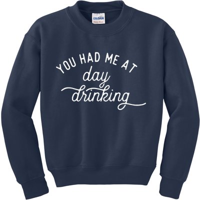 Summer Vacation Funny You Had Me At Day Drinking Kids Sweatshirt