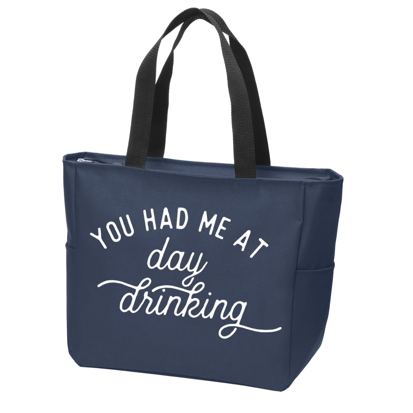Summer Vacation Funny You Had Me At Day Drinking Zip Tote Bag