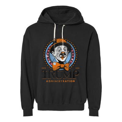 Smart Voter Funny Clown Car Anti Trump Administration Garment-Dyed Fleece Hoodie