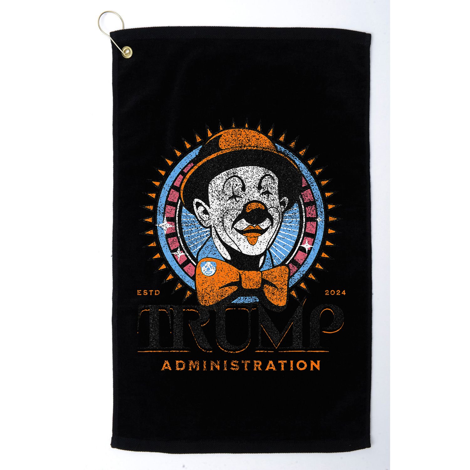 Smart Voter Funny Clown Car Anti Trump Administration Golf Towel